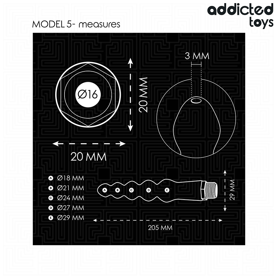 Addicted Toys - Analrenser med universaladapter model 5