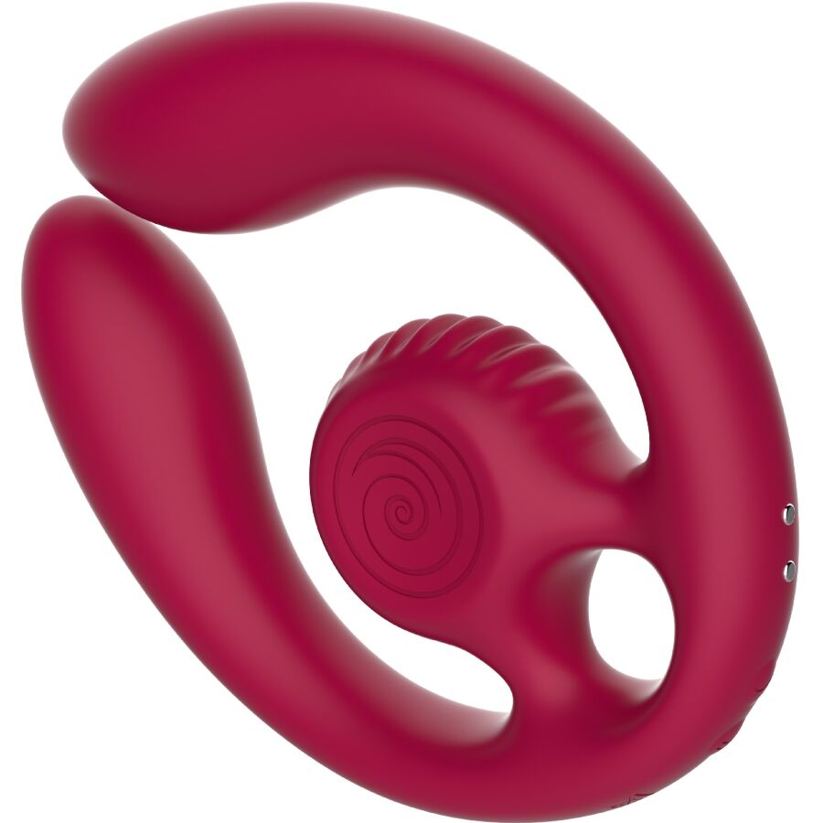 SNAIL VIBE - GIZI DUO COUPLES STIMULATOR FJERNBETJENING BURGUNDY
