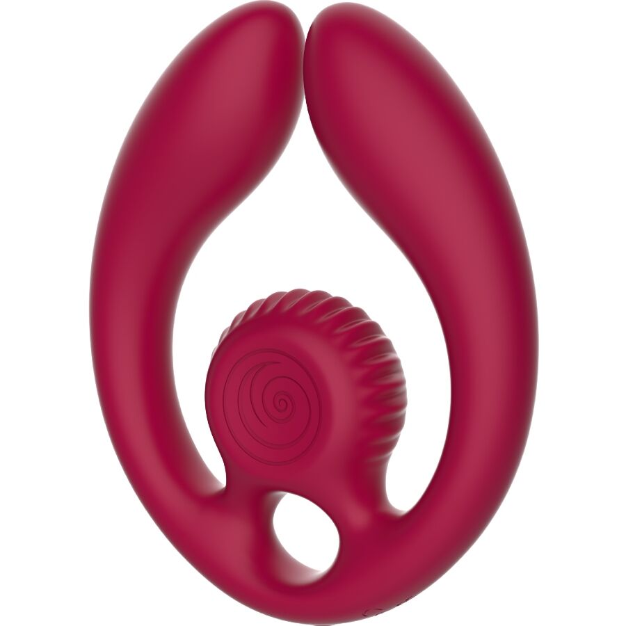 SNAIL VIBE - GIZI DUO COUPLES STIMULATOR FJERNBETJENING BURGUNDY
