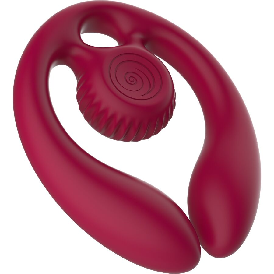SNAIL VIBE - GIZI DUO COUPLES STIMULATOR FJERNBETJENING BURGUNDY