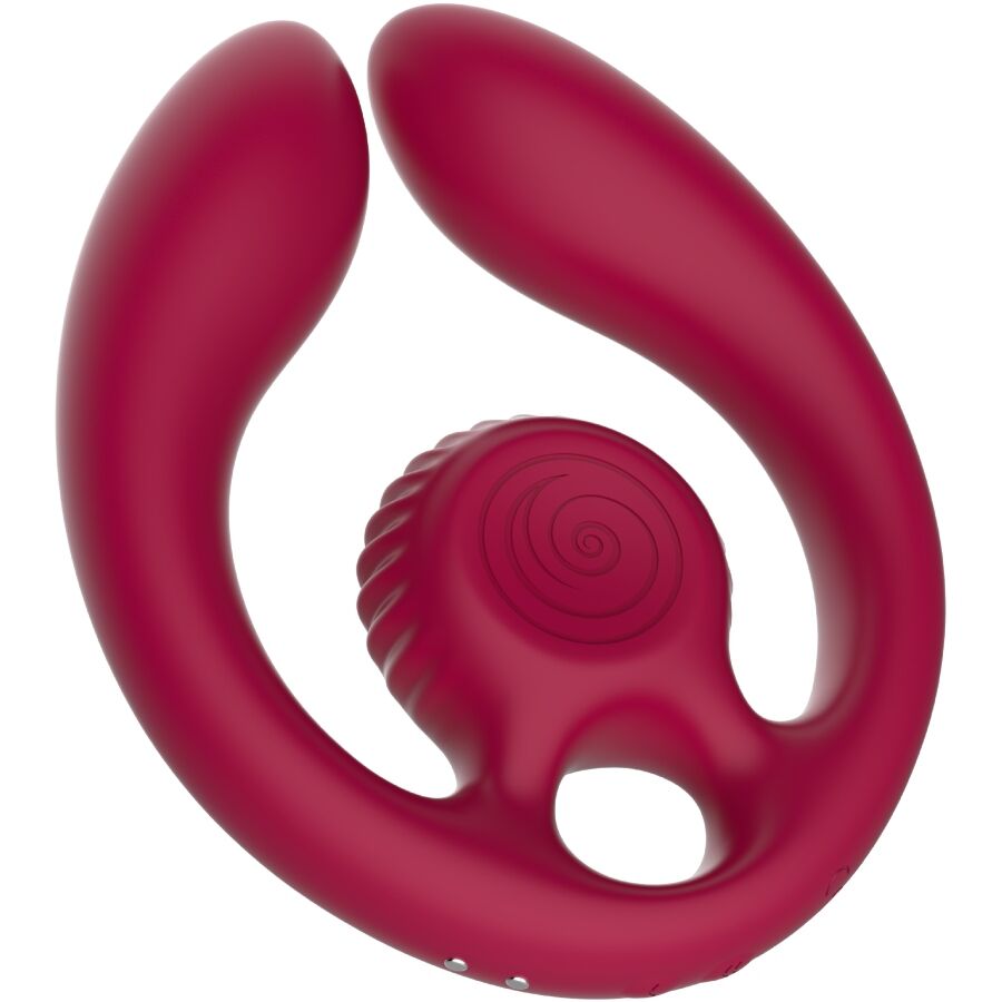 SNAIL VIBE - GIZI DUO COUPLES STIMULATOR FJERNBETJENING BURGUNDY