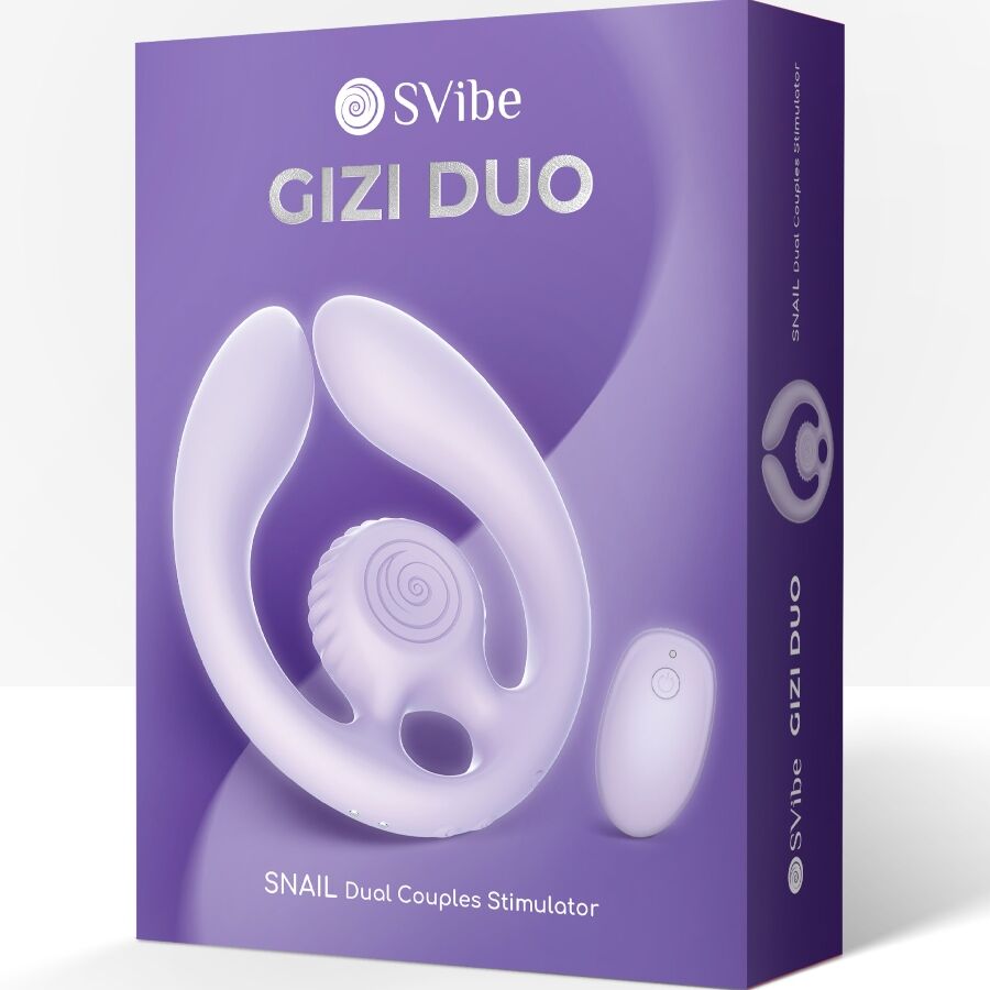 SNAIL VIBE - GIZI DUO COUPLES STIMULATOR FJERNBETJENING LILLA