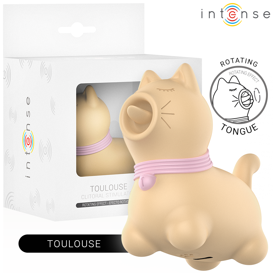 INTENS - TOULOUSE STIMULATOR MED 360º ROTERENDE TUNGE GUL