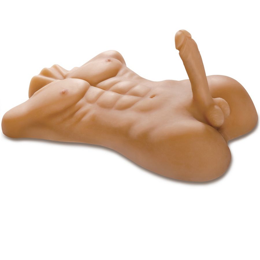 EKSTREM LEGETØJ - KNEP MIG, MEGA MANDLIG TORSO-MASTURBADOR