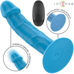 INTENSE - PHOEBE REALISTISK VIBRATOR 10 VIBRATIONER BLÅ FJERNBETJENING
