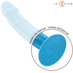 INTENSE - PHOEBE REALISTISK VIBRATOR 10 VIBRATIONER BLÅ FJERNBETJENING