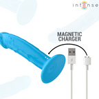INTENSE - PHOEBE REALISTISK VIBRATOR 10 VIBRATIONER BLÅ FJERNBETJENING