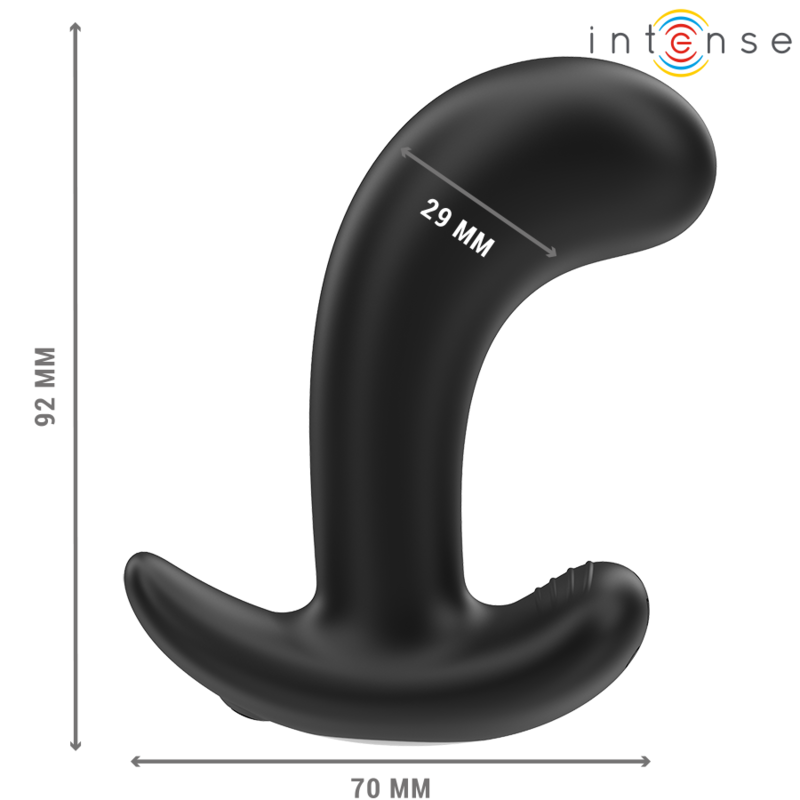 INTENSE - CHANDLER ANALPLUG 10 VIBRATIONER SORT FJERNBETJENING