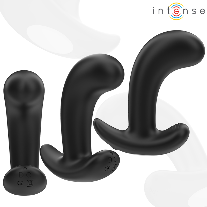 INTENSE - CHANDLER ANALPLUG 10 VIBRATIONER SORT FJERNBETJENING