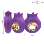 INTENS - TULI KLITORISSTIMULATOR 9 VIBRATIONER & 9 OSCILLATIONER LILLA