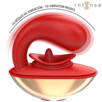 INTENSE - MARIAH VIBRATOR & STIMULATOR I U-FORM 10 VIBRATIONER RØD