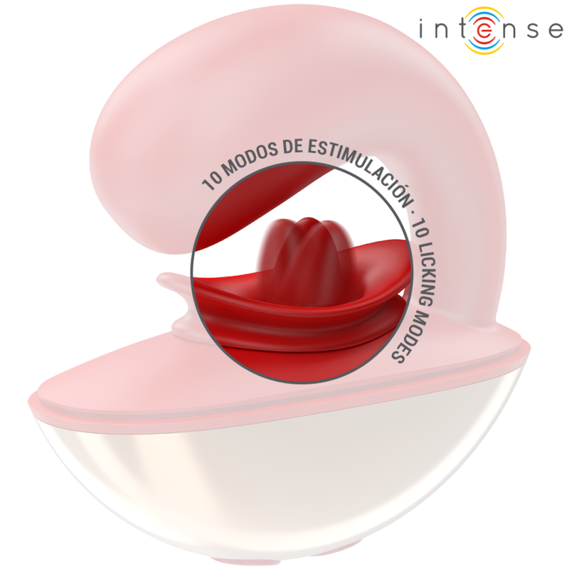 INTENSE - MARIAH VIBRATOR & STIMULATOR I U-FORM 10 VIBRATIONER RØD