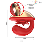 INTENSE - MARIAH VIBRATOR & STIMULATOR I U-FORM 10 VIBRATIONER RØD