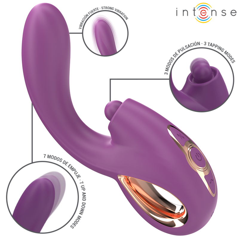 INTENS - LALI MULTIFUNKTIONS G-PUNKT VIBRATOR TAPNING & THRUST & VIBRATION LILLA