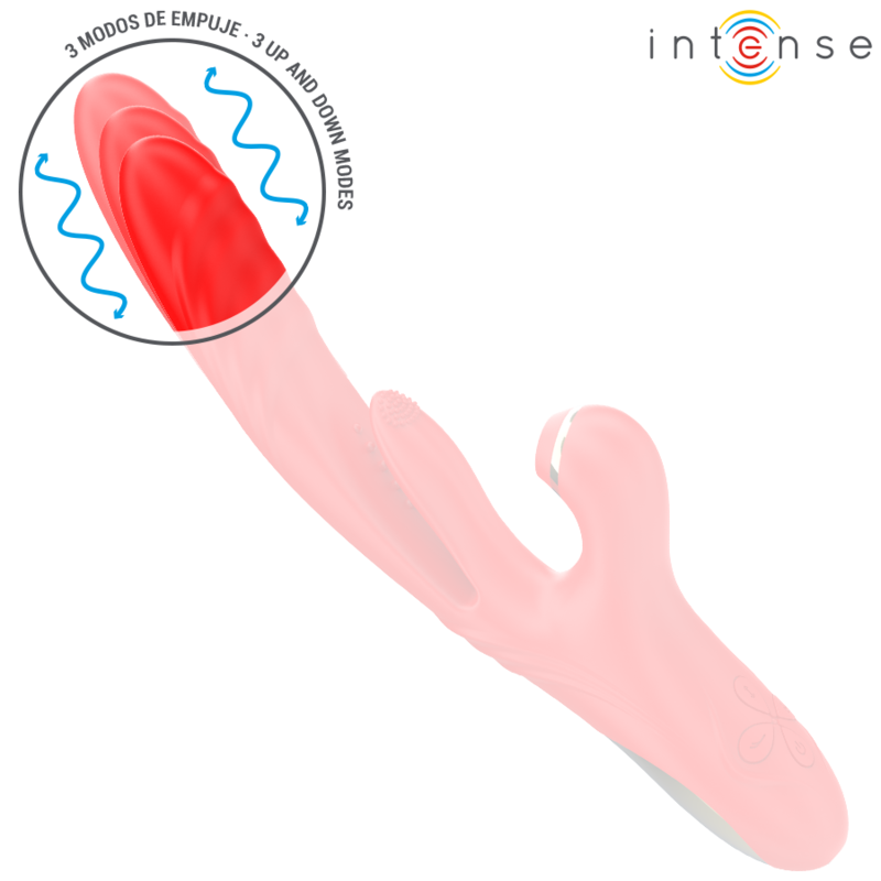 INTENS - KAROL MULTIFUNKTIONSVIBRATOR TRYK & STIMULERING & STIMULERINGSBØLGER RØD