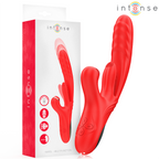 INTENS - KAROL MULTIFUNKTIONSVIBRATOR TRYK & STIMULERING & STIMULERINGSBØLGER RØD
