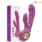INTENSE - HALLE MULTIFUNKTIONSVIBRATOR MED DELFINSTIMULERENDE TUNGE LILLA
