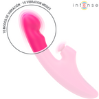 INTENSE - EMI VIBRATOR 13,5 CM MULTIFUNKTION 3 I 1 10 VIBRATIONER LYSERØD