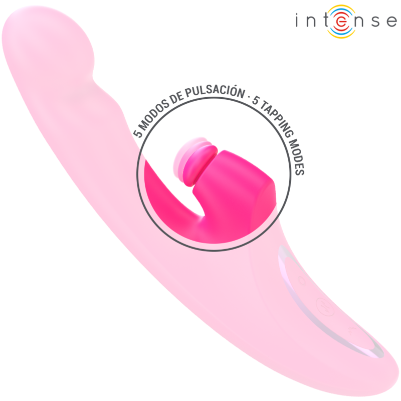 INTENSE - EMI VIBRATOR 13,5 CM MULTIFUNKTION 3 I 1 10 VIBRATIONER LYSERØD