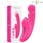 INTENSE - EMI VIBRATOR 13,5 CM MULTIFUNKTION 3 I 1 10 VIBRATIONER LYSERØD