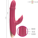 INTENSE - CHLOE MULTIFUNKTIONSVIBRATOR 3 I 1 RØD