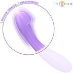 INTENSE - BECKY VIBRATOR 19 CM OPVARMET MED 7 VIBRATIONER, LILLA