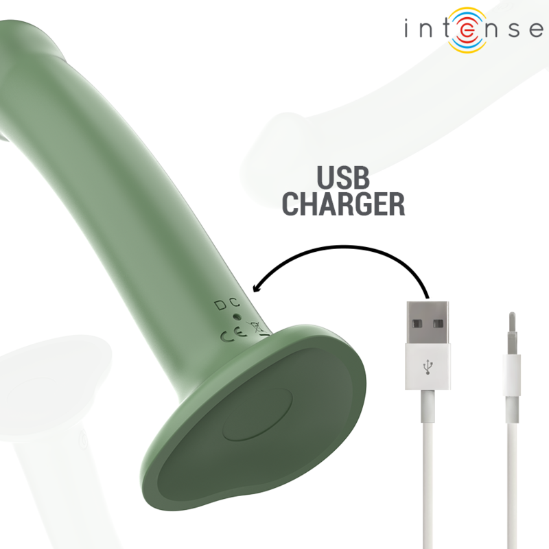 INTENSE - BECCA VIBRATOR MED SUGEKOP 10 VIBRATIONER GRØN FJERNBETJENING