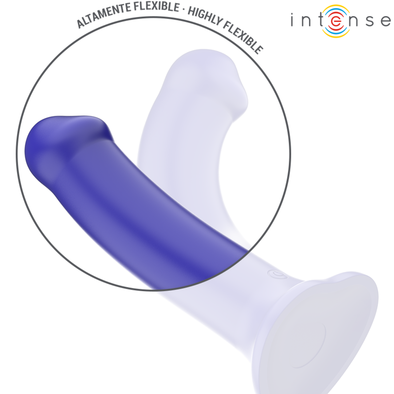 INTENSE - VICTORIA VIBRATOR MED SUGEKOP 10 VIBRATIONER MØRKEBLÅ FJERNBETJENING