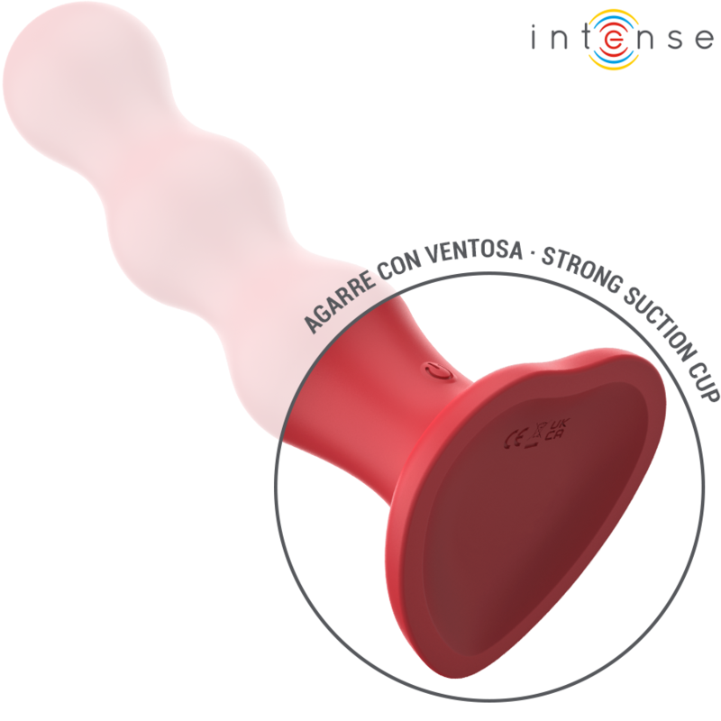 INTENSE - CODY VIBRATOR MED SUGEKOP RØD FJERNBETJENING