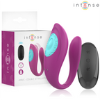 INTENSE - ANNIE U-FORMET VIBRATOR OG STIMULATOR LILLA FJERNBETJENING