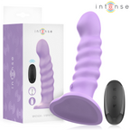 INTENS - BRENDA VIBRATOR STØRRELSE M SPIRALDESIGN 10 VIBRATIONER LILLA FJERNBETJENING