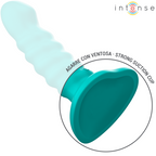 INTENS - BUFFY VIBRATOR STØRRELSE S SPIRALDESIGN 10 VIBRATIONER BLÅ FJERNBETJENING