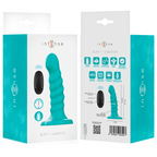 INTENS - BUFFY VIBRATOR STØRRELSE S SPIRALDESIGN 10 VIBRATIONER BLÅ FJERNBETJENING