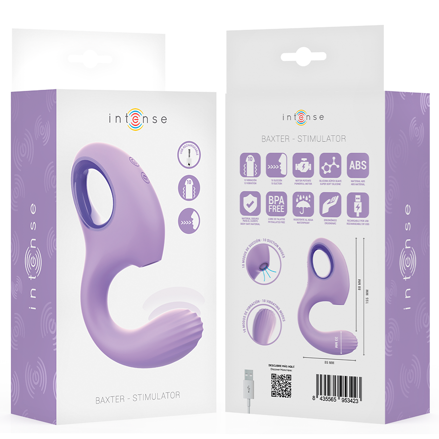 INTENS - BAXTER VIBRATOR & STIMULATOR VIOLET