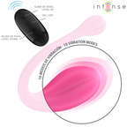 INTENSE - JANICE U VIBRATOR DOBBELT STIMULATION 10 VIBRATIONER LYSERØD FJERNBETJENING