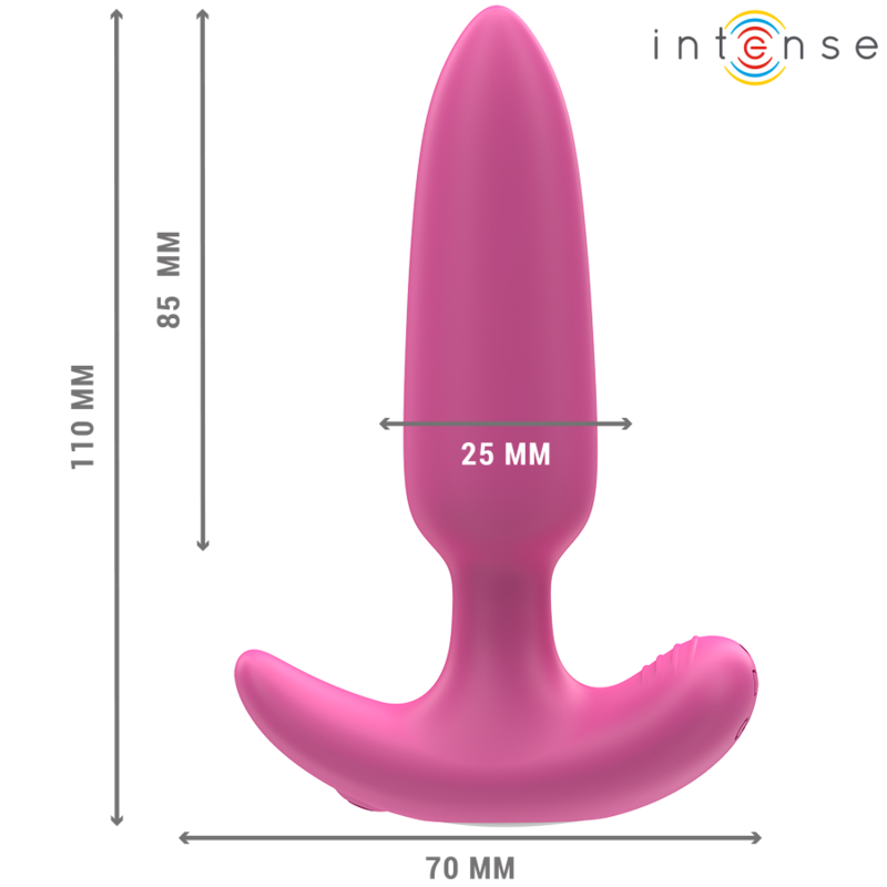 INTENSE - ROSS ANALPLUG 10 VIBRATIONER PINK FJERNBETJENING