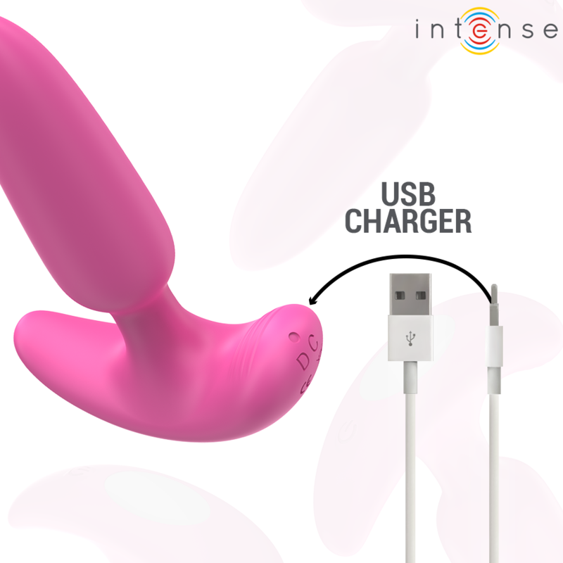 INTENSE - ROSS ANALPLUG 10 VIBRATIONER PINK FJERNBETJENING