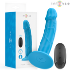 INTENSE - PHOEBE REALISTISK VIBRATOR 10 VIBRATIONER BLÅ FJERNBETJENING
