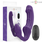 INTENSE - JILL DOBBELTVIBRATOR 20 CM LILLA FJERNBETJENING