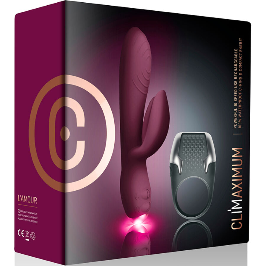 CLIMAXIMUM - LAMOUR KIT KANINVIBRATOR + LED PIKSRING