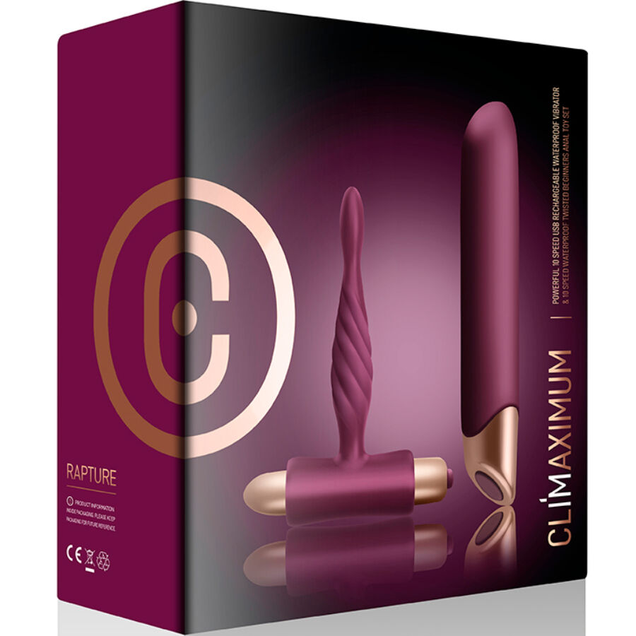 CLIMAXIMUM - RAPTURE KIT VIBRATOR CLASSIC + BEGYNDER ANALPLUG