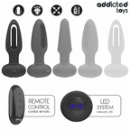 ADDICTED TOYS - ANALPLUG MED VIBRERENDE TUNGE OG FJERNBETJENING