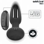 ADDICTED TOYS - ANALPLUG MED VIBRERENDE TUNGE OG FJERNBETJENING