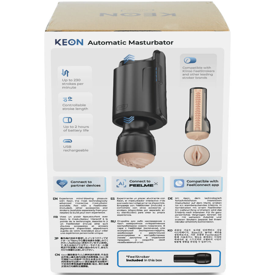 KIIROO - KEON WIFI COMBO AUTOMATISK MASTURBATOR + FEEL STROKER