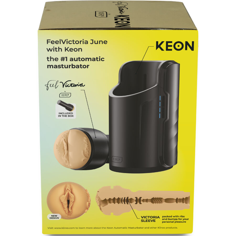 KIIROO - KEON WIFI COMBO VICTORIA JUNE AUTOMATISK MATURBATOR + FEEL STROKER
