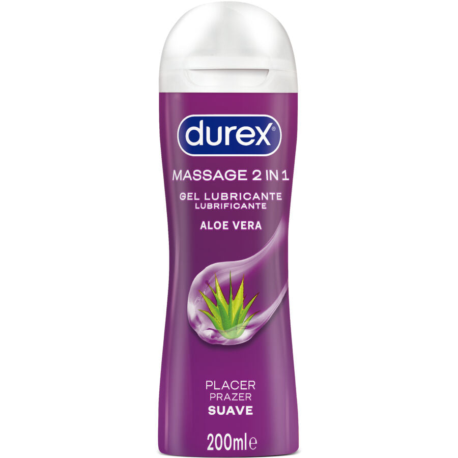 DUREX - BLØD ALOE VERA MASSAGE GLIDEMIDDELGEL 200 ML