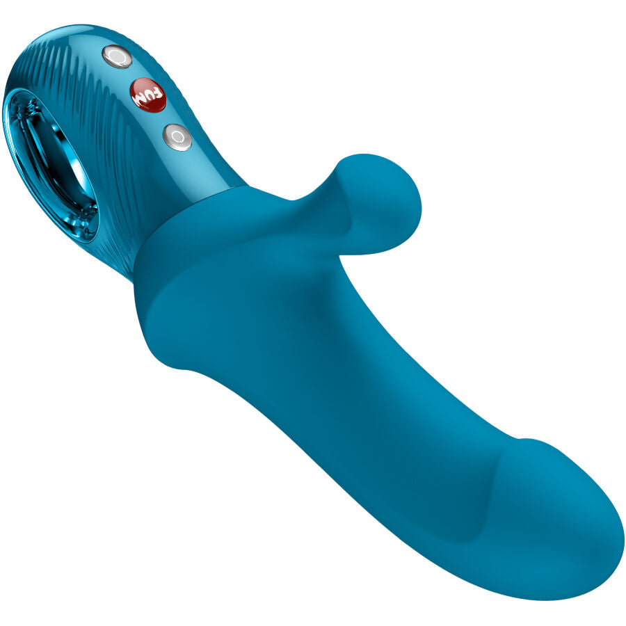 FUN FACTORY - BI-STRONISKE KURVE-STYKKERE MED KANINPULSATORER I AQUAMARIN