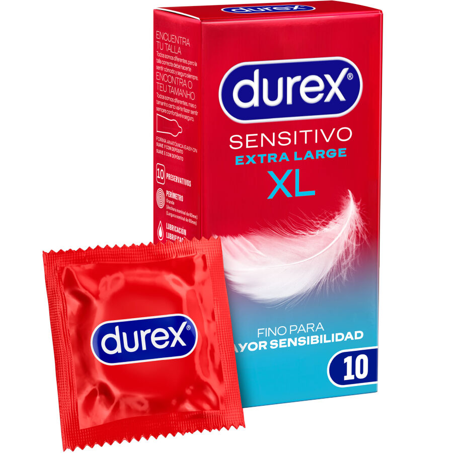 DUREX - SENSITIVE XL KONDOMER 10 STK.