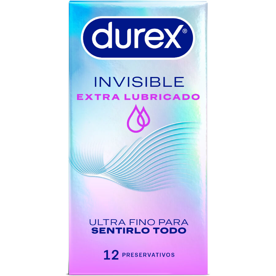 DUREX - EKSTRA SMØREDE USYNLIGE KONDOMER 12 STK.