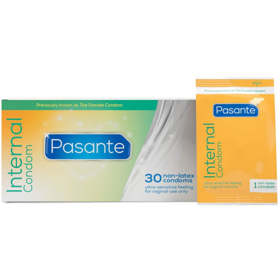 PASANTE - INDERSTE KVINDELIGE KONDOMER ÆSKE 30 ENHEDER